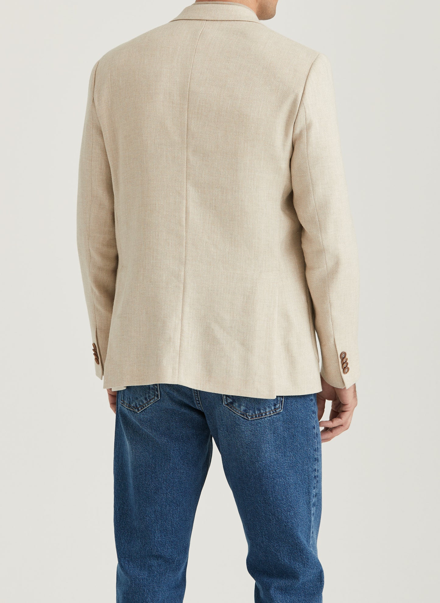 kavaj blazer morris hayes herringbone blazer khaki sand