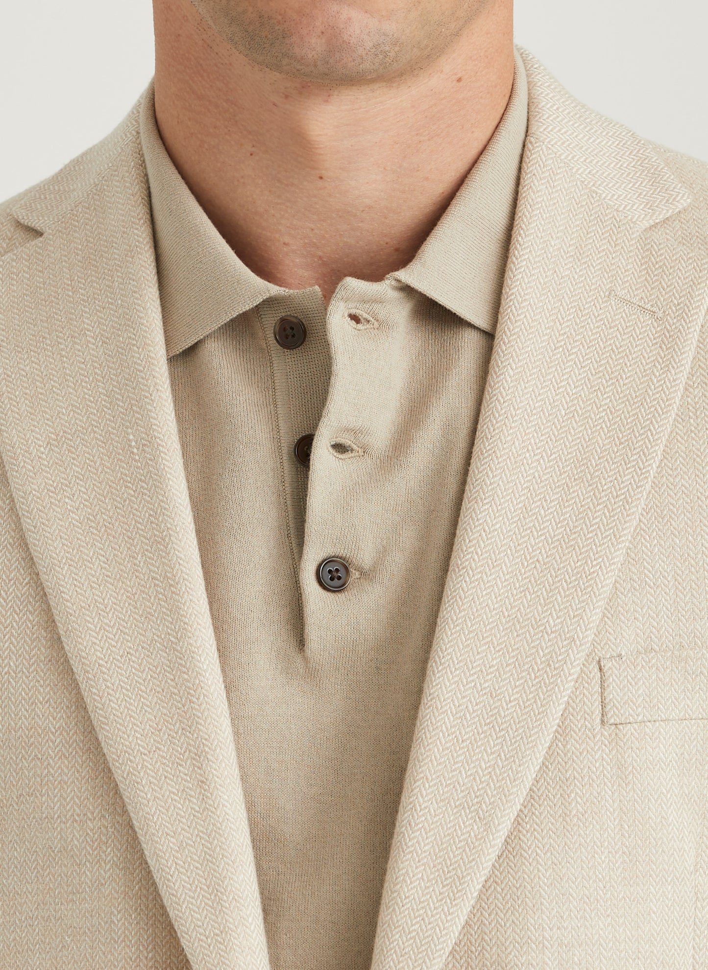 kavaj blazer morris hayes herringbone blazer khaki sand