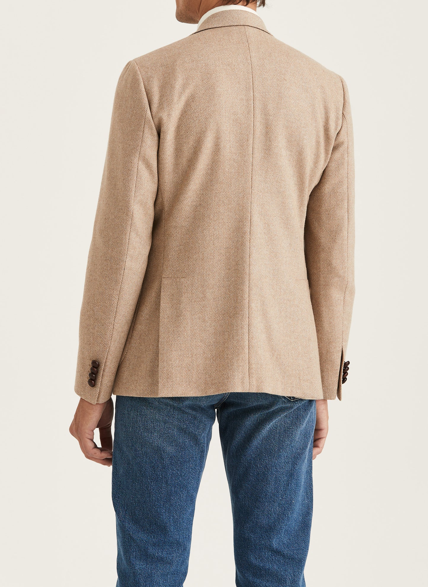 kavaj blazer morris tweed herringbone blazer brown brun