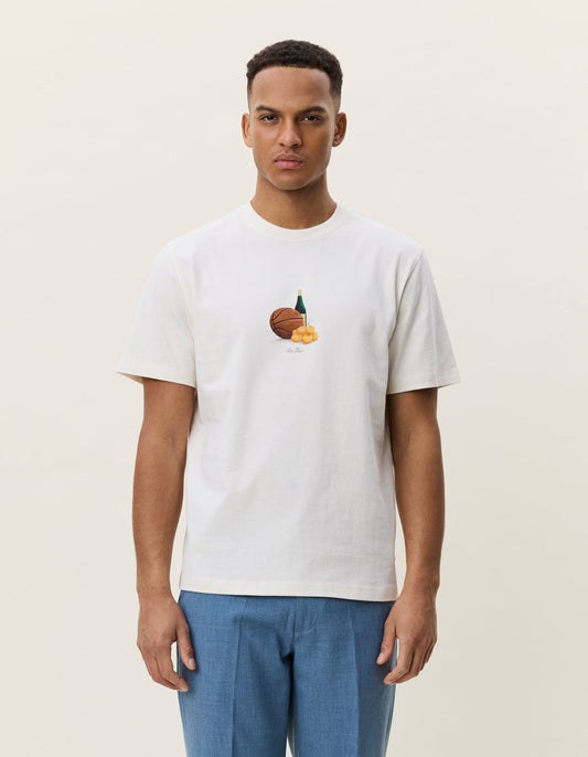 t-shirt tee les deux lemons t-shirt eggnog white vit citroner 