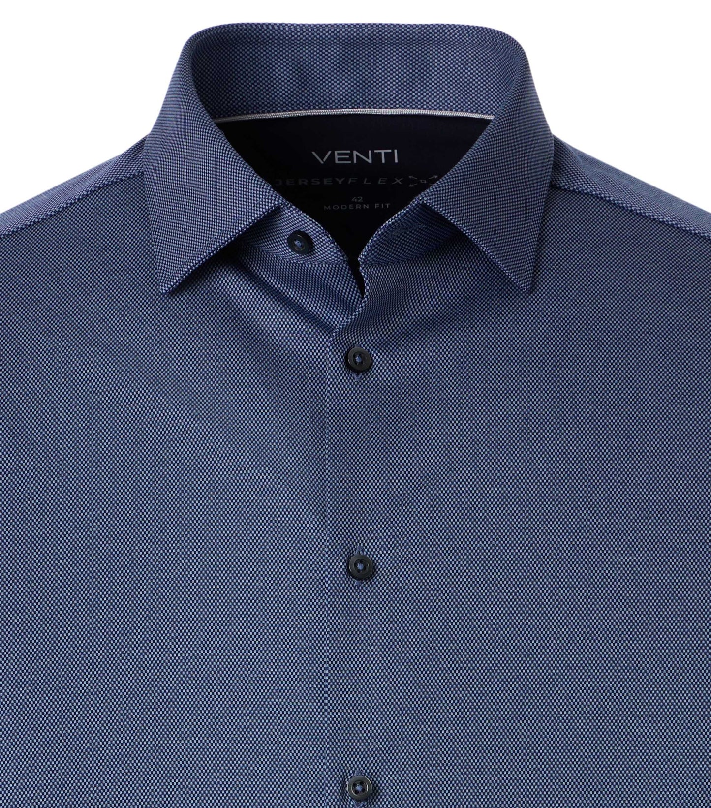 skjorta shirt venti modern fit navy pattern regular fit blue blå