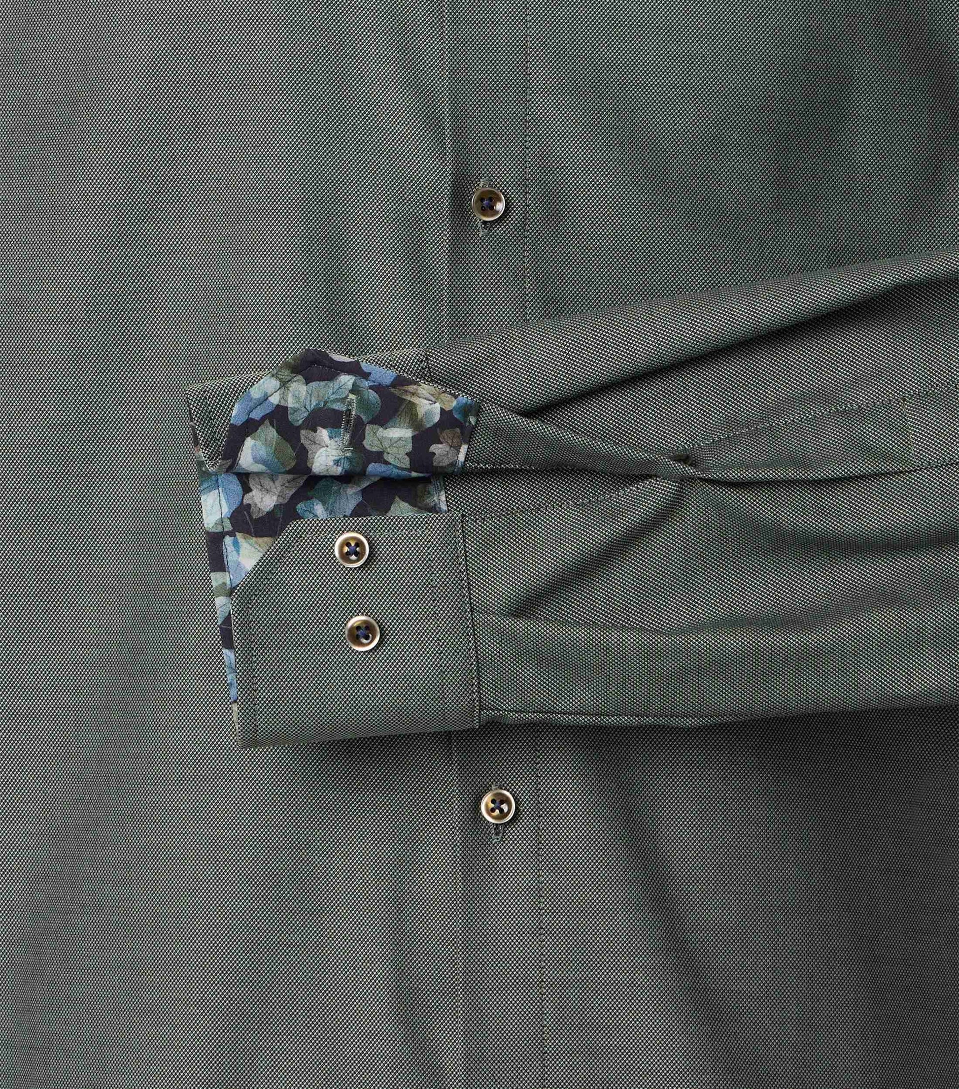 venti skjorta shirt modern fit regular fit green kostym skjorta grön contrast patter