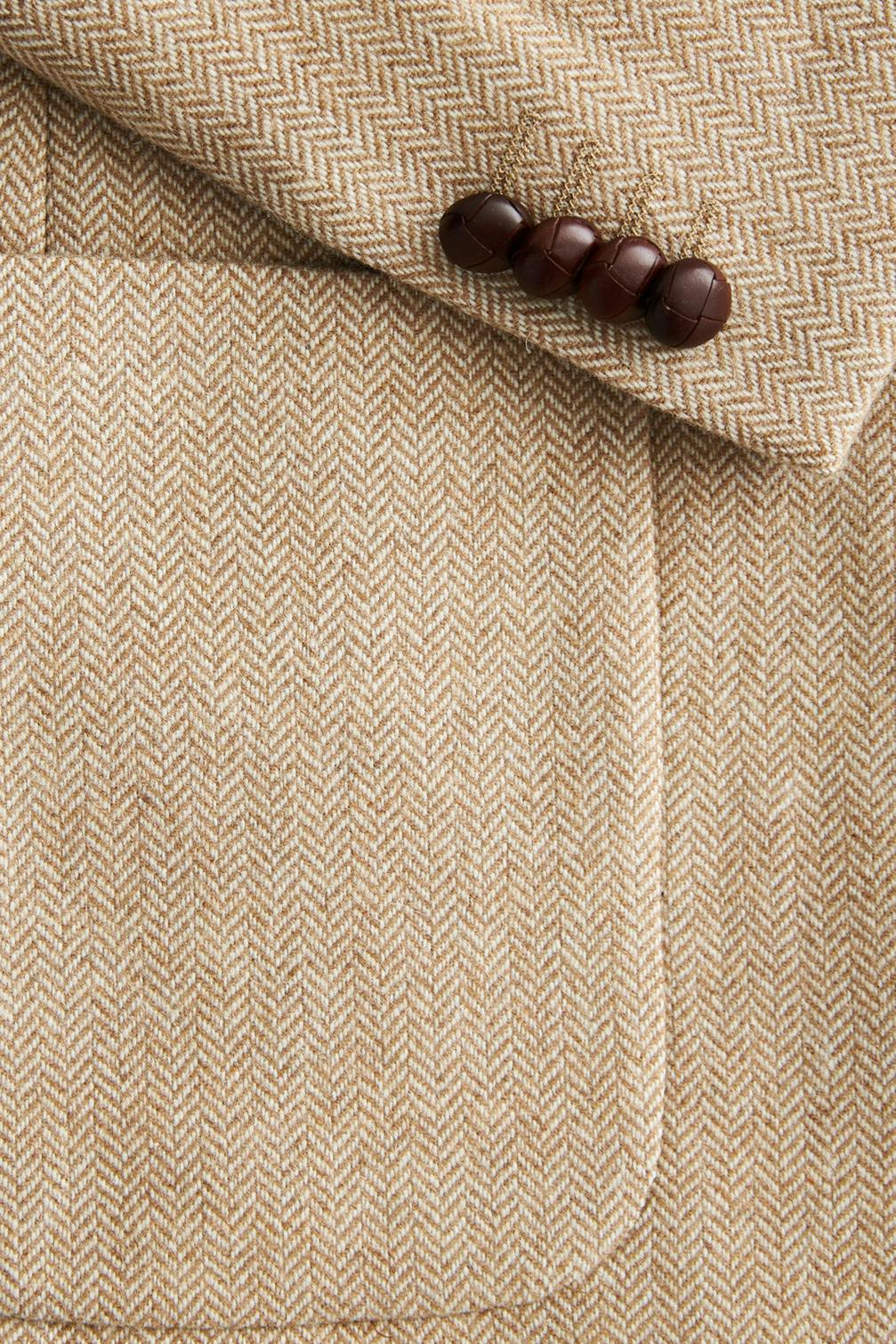kavaj blazer morris tweed herringbone blazer brown brun