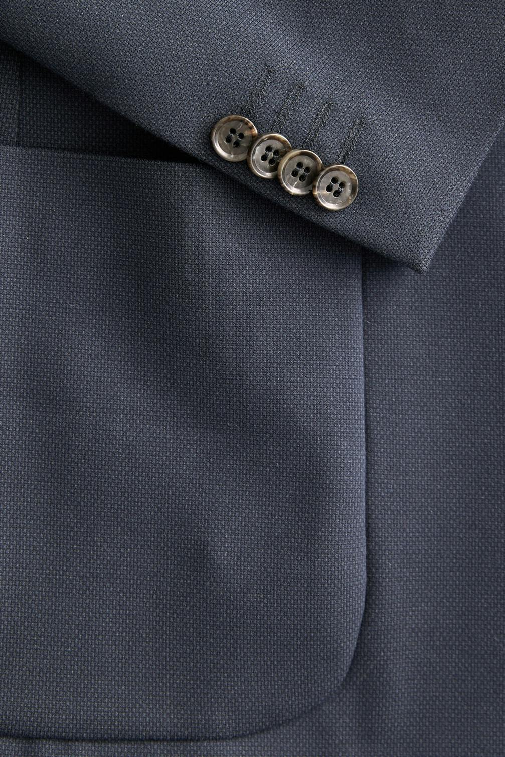 kavaj blazer morris soft jersey blazer stretch navy blue blå