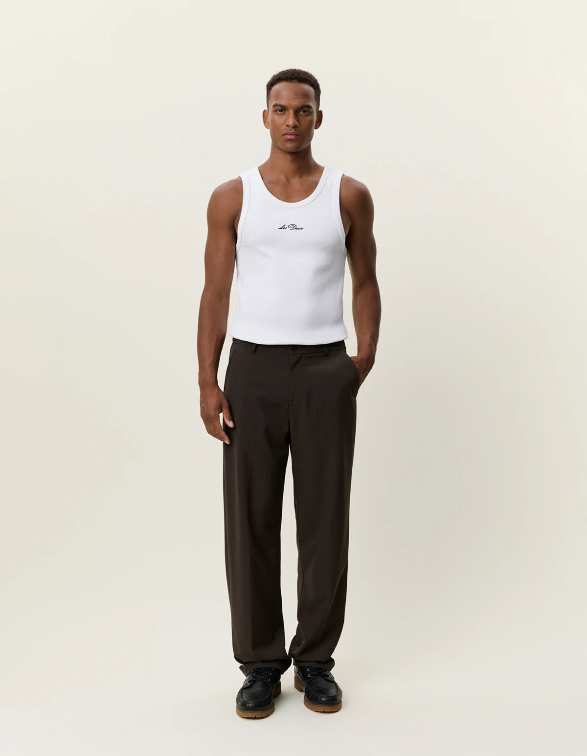 byxor les deux como slack pants suit pants kostymbyxor como pants beliciso brown brun fri frakt stenungsund