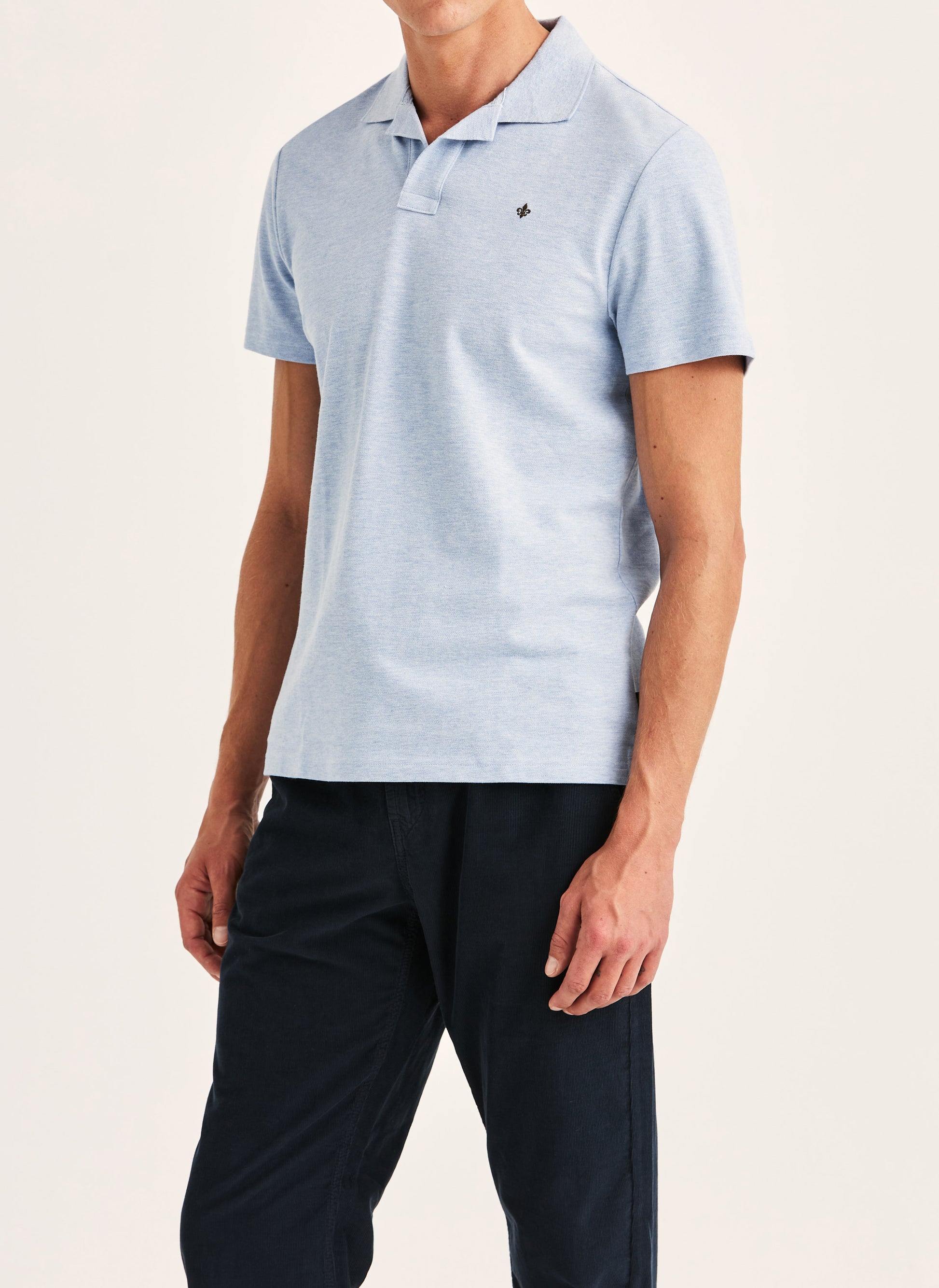 pikè pike morris dylan pique shirt piketröja blue blå ljusblå