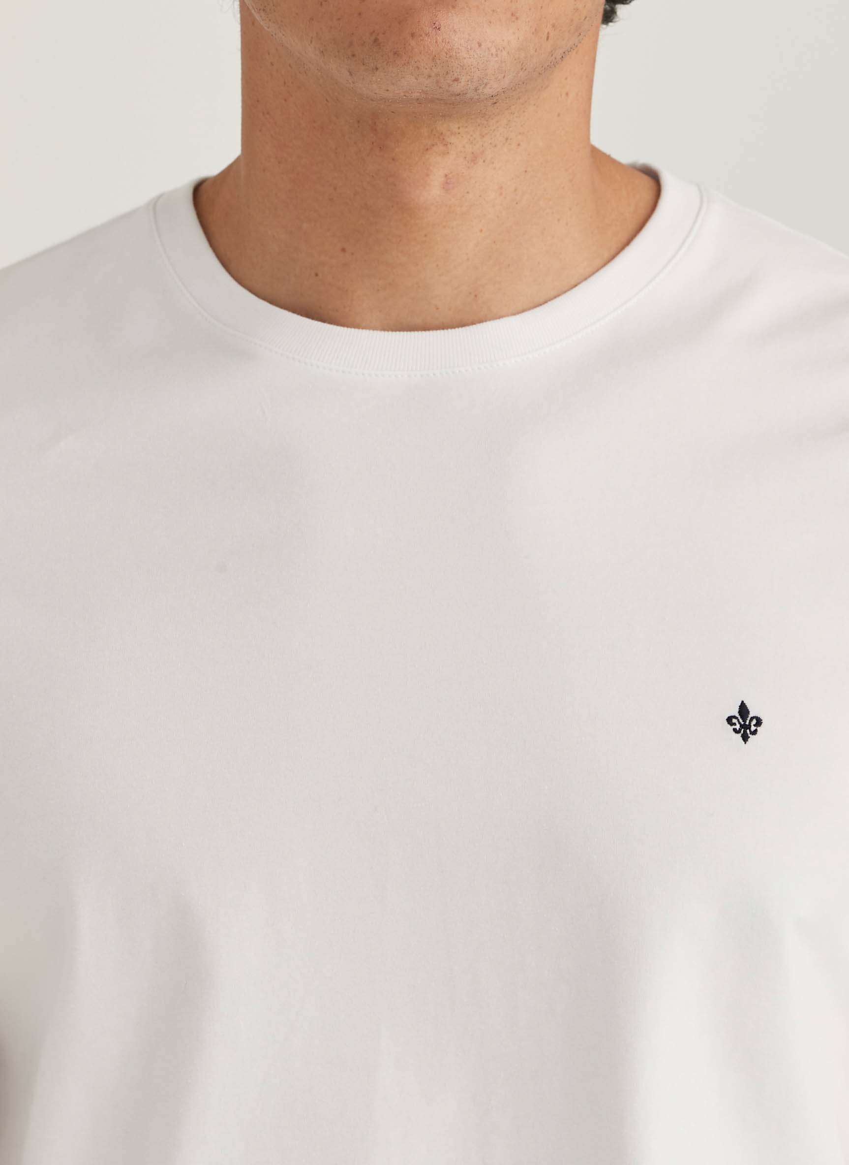 t-shirt tee morris james tee bomull stretch vit white