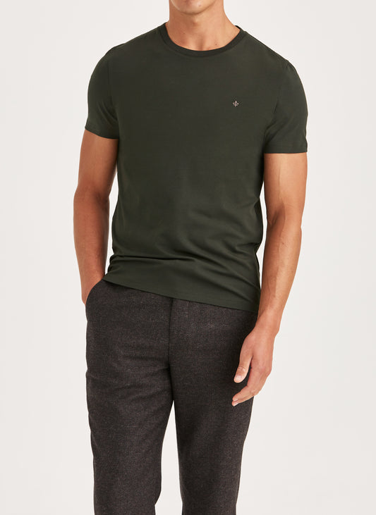 t-shirt tee james tee morris olive grön green