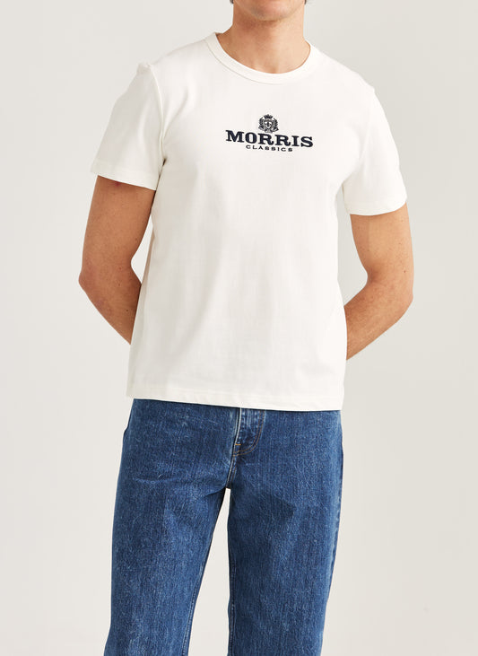 brian tee t-shirt morris logo offwhite vit white