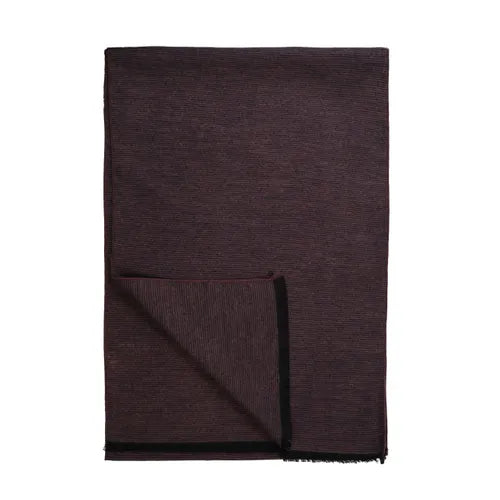 halsduk scarf amanda christensen double face scarf chocolate brown brun