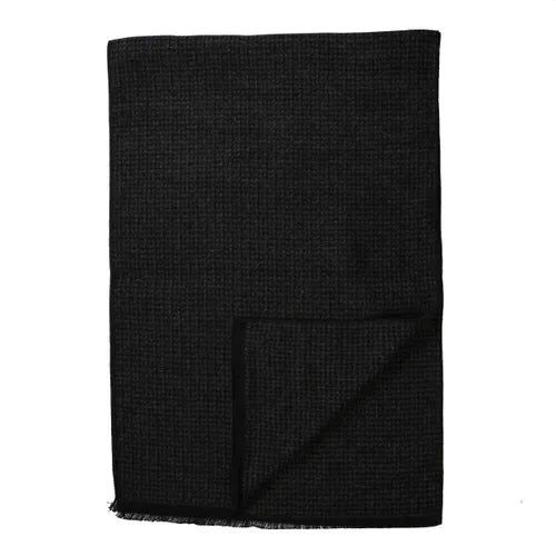 halsduk scarf amanda christensen double face scarf black svart
