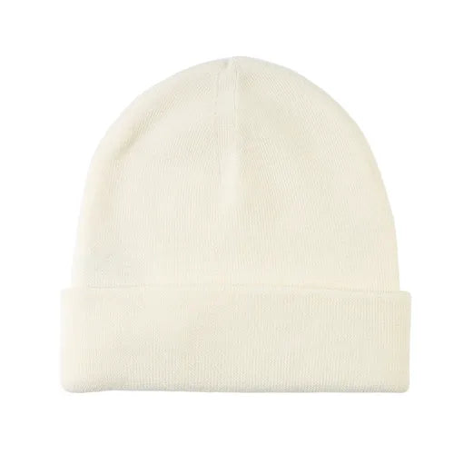 mössa beanie Amanda Christensen merino ull vintermössa creme white vit