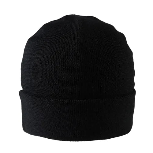 mössa beanie Amanda Christensen merino ull vintermössa black svart