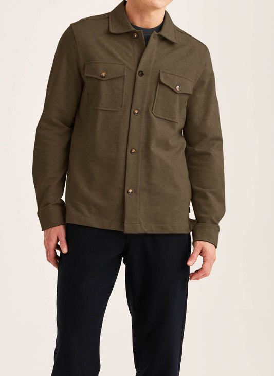 overshirt morris andrew jersey overshirt överskjorta stretch olive green grön fri frakt stenungsund