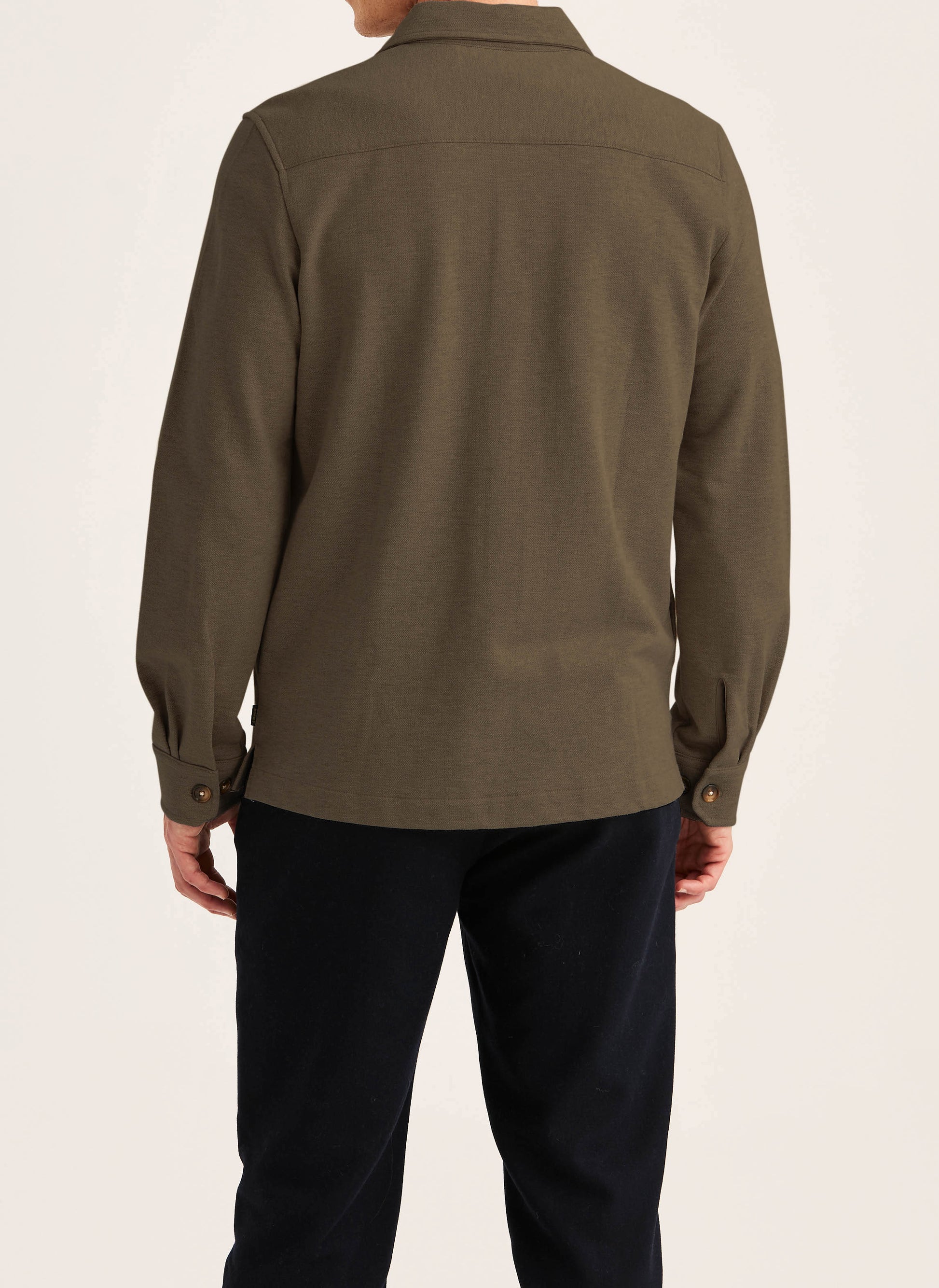 overshirt morris andrew jersey overshirt överskjorta stretch olive green grön fri frakt stenungsund