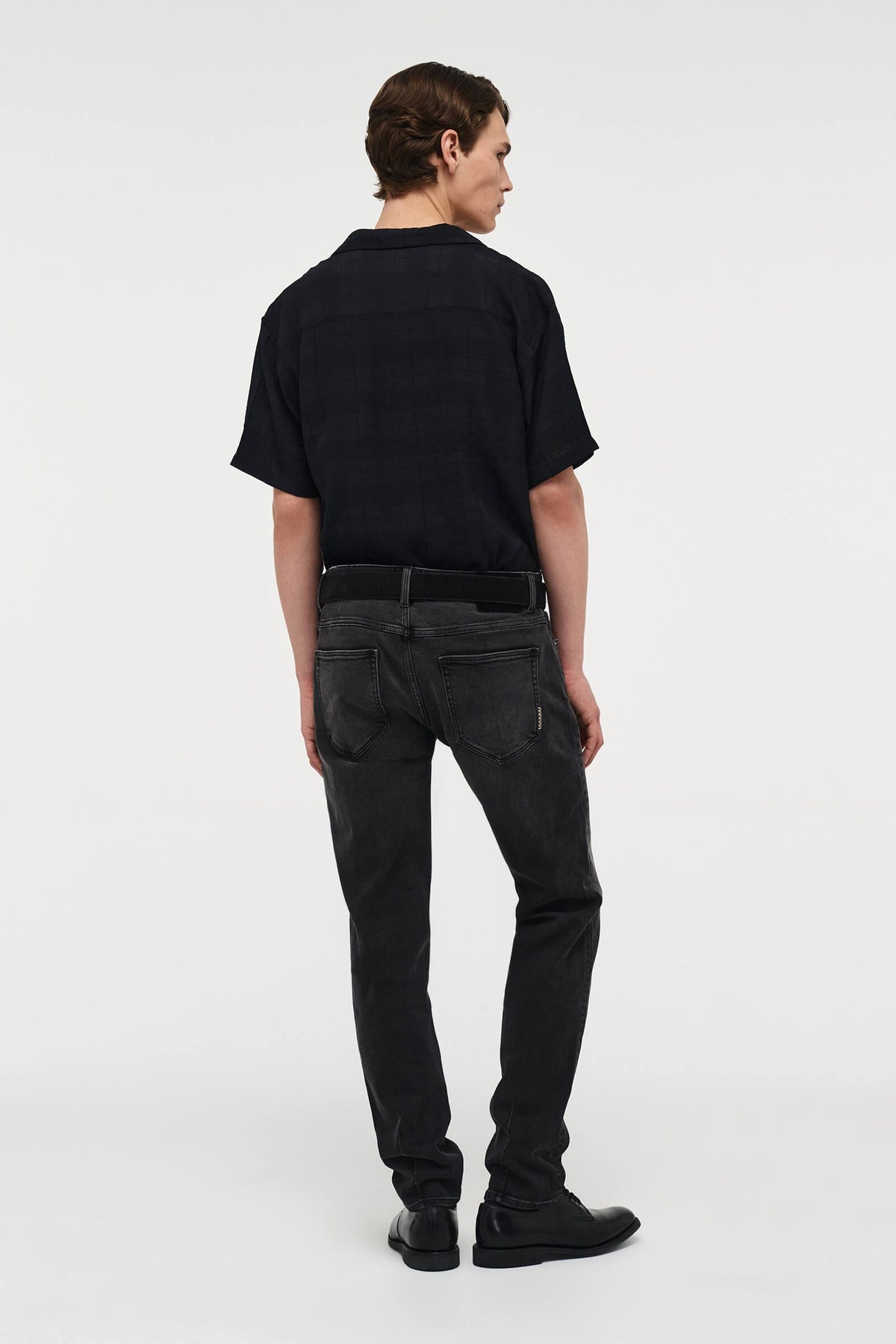 jeans denim neuw lou slim neuwdenim stretch moonshine grey black grå svart slim