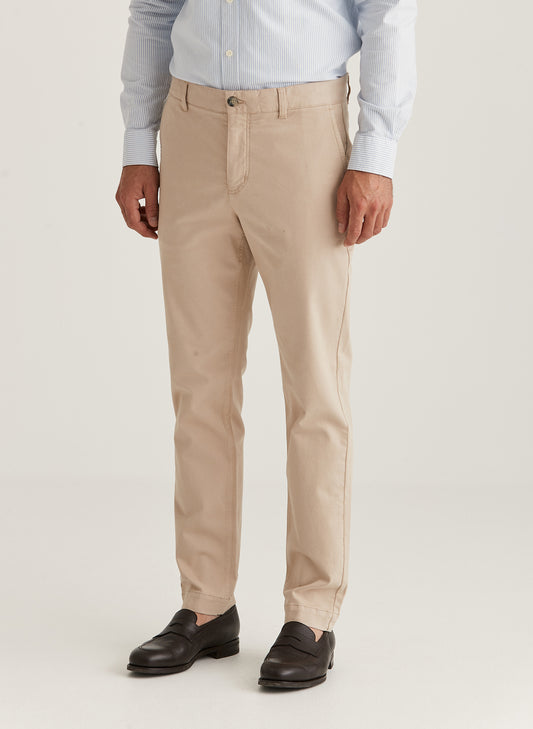 chinos byxor morris jeffrey bruched chino khaki sand beige