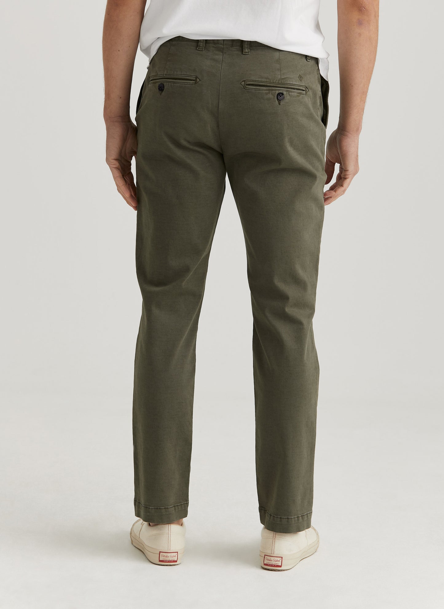 chinos byxor morris jeffrey bruched chino olive grön green