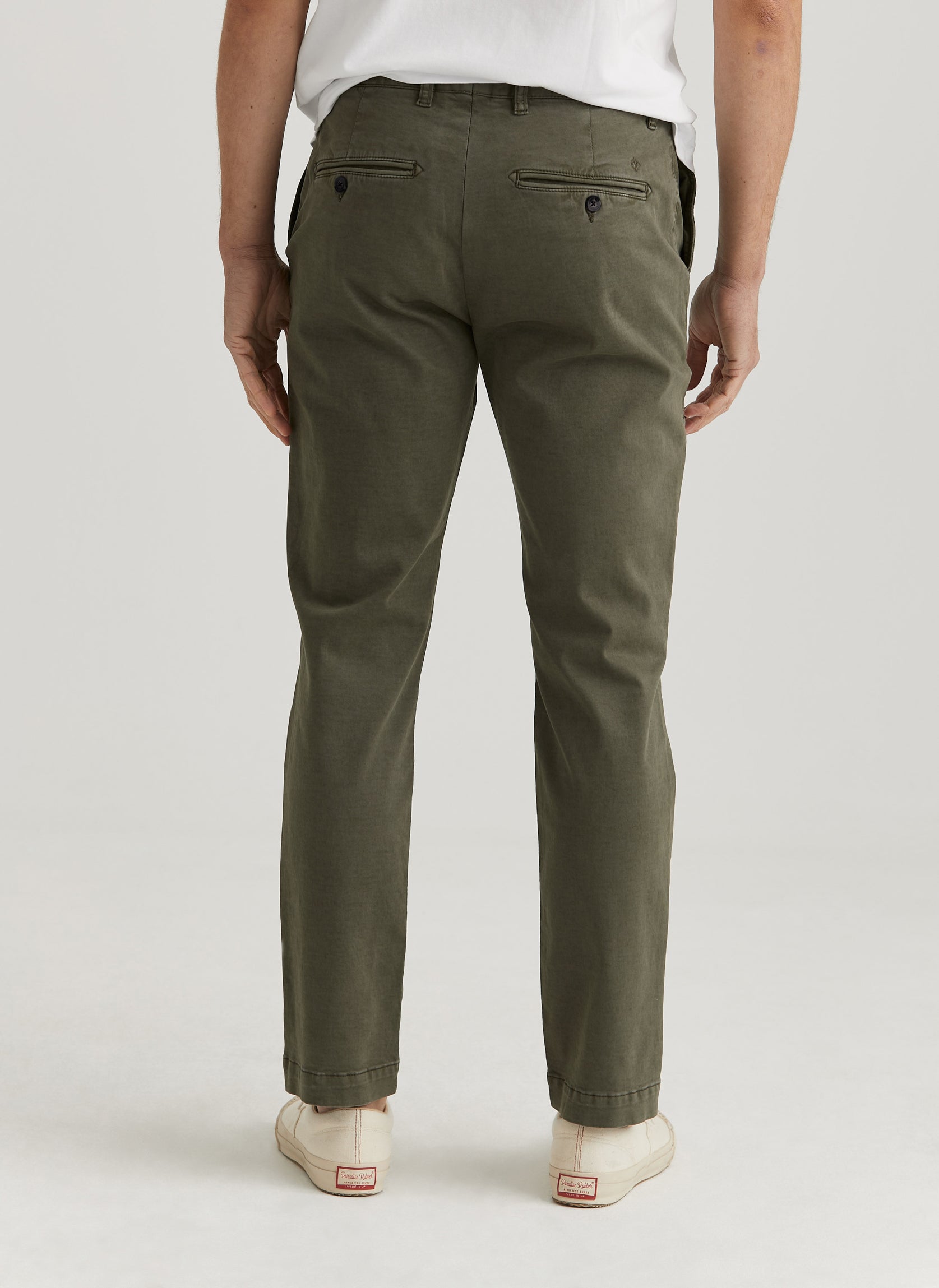 chinos byxor morris jeffrey bruched chino olive grön green