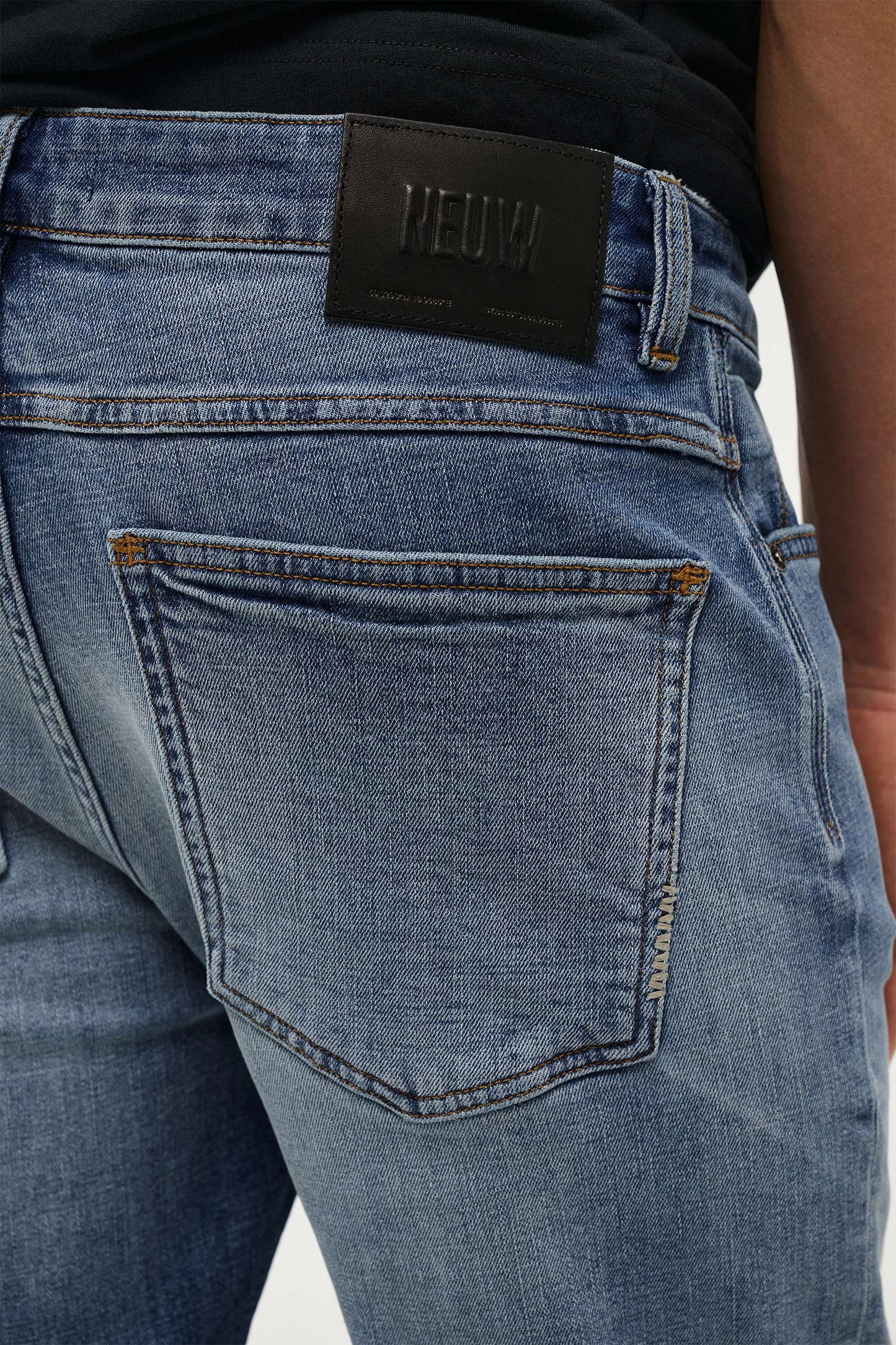 jeans neuw neuwdenim rou straight raka jeans regular fit bassmid indigo bass