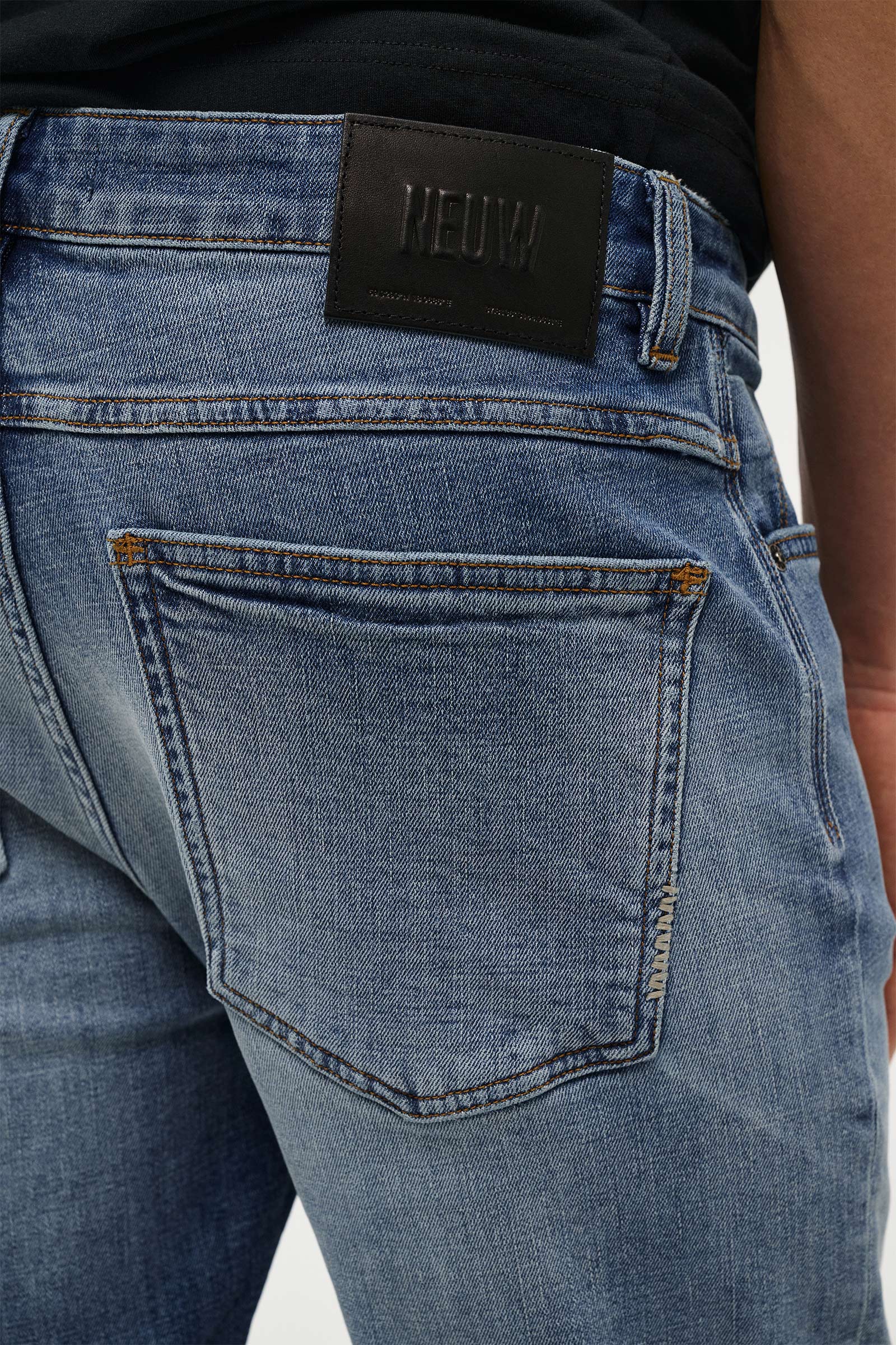 jeans neuw neuwdenim rou straight raka jeans regular fit bassmid indigo bass