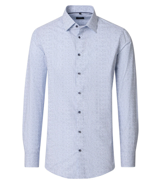 skjorta shirt venti casamoda modern fit regular fit micro flowers white vit kostym skjorta