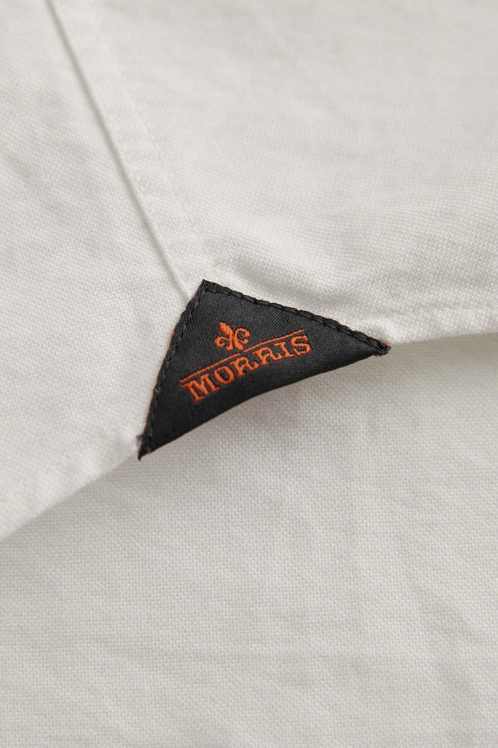 skjorta shirt morris oxford button down shirt bomull white vit