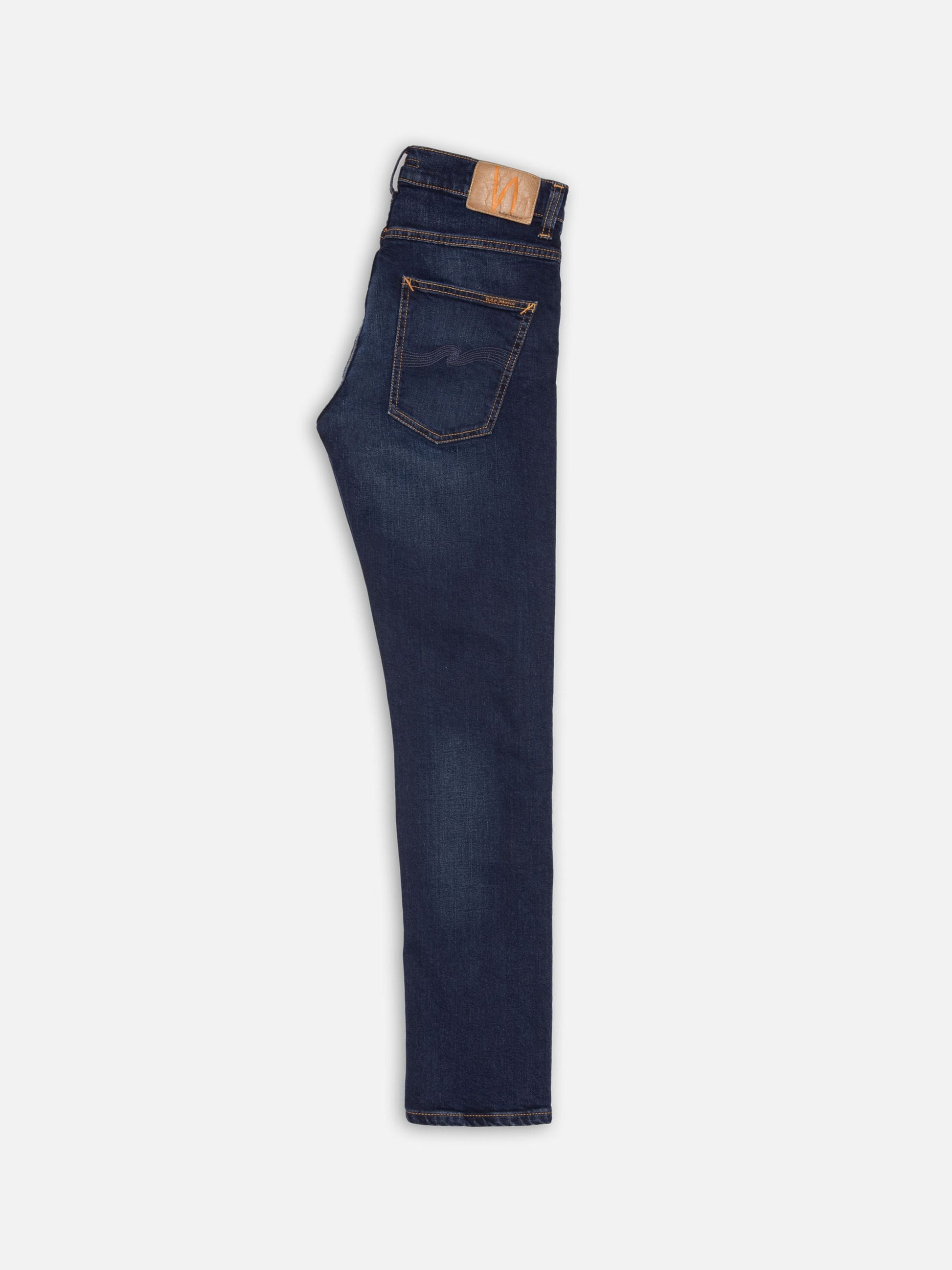 jeans nudie jeans grim tim denim nudiejeans slim new ink blåjeans stretch fri frakt stenungsund