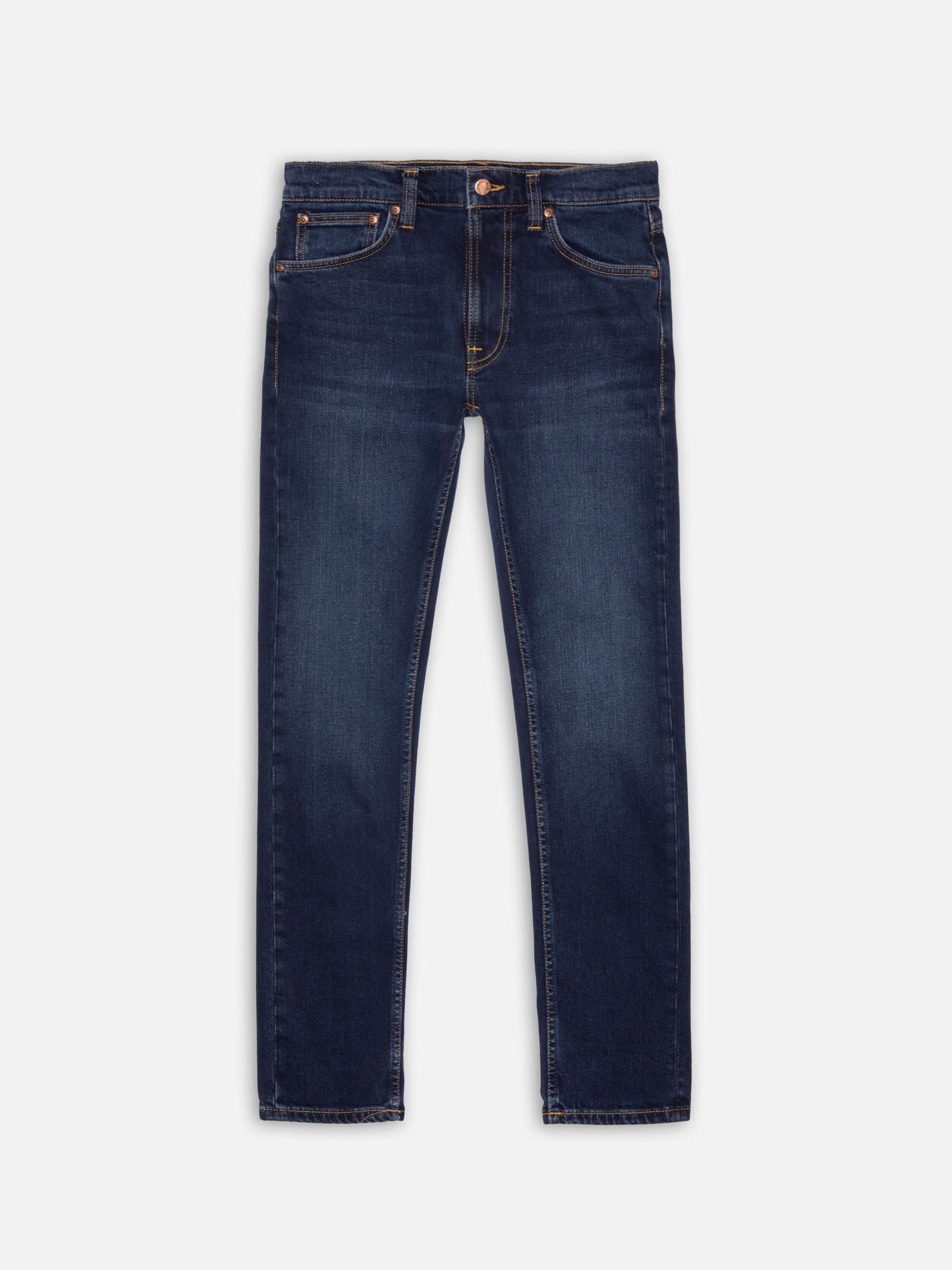 jeans nudie jeans grim tim denim nudiejeans slim new ink blåjeans stretch fri frakt stenungsund