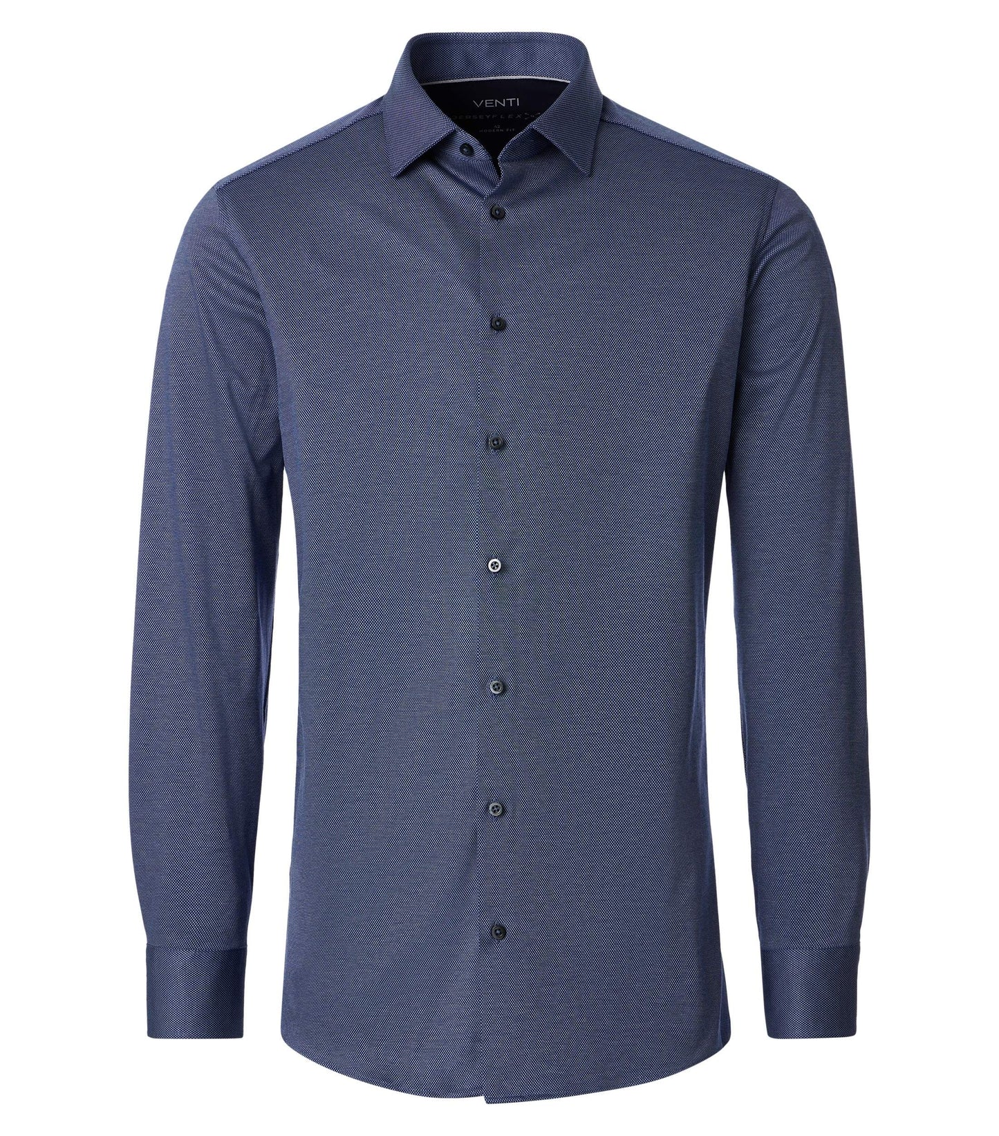 skjorta shirt venti modern fit navy pattern regular fit blue blå