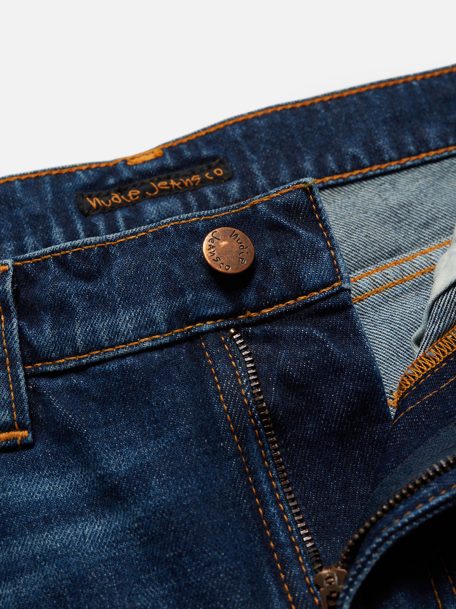 lean dean troubled sea nudie jeans nudiejeans denim stretch slim fit tapered fit 