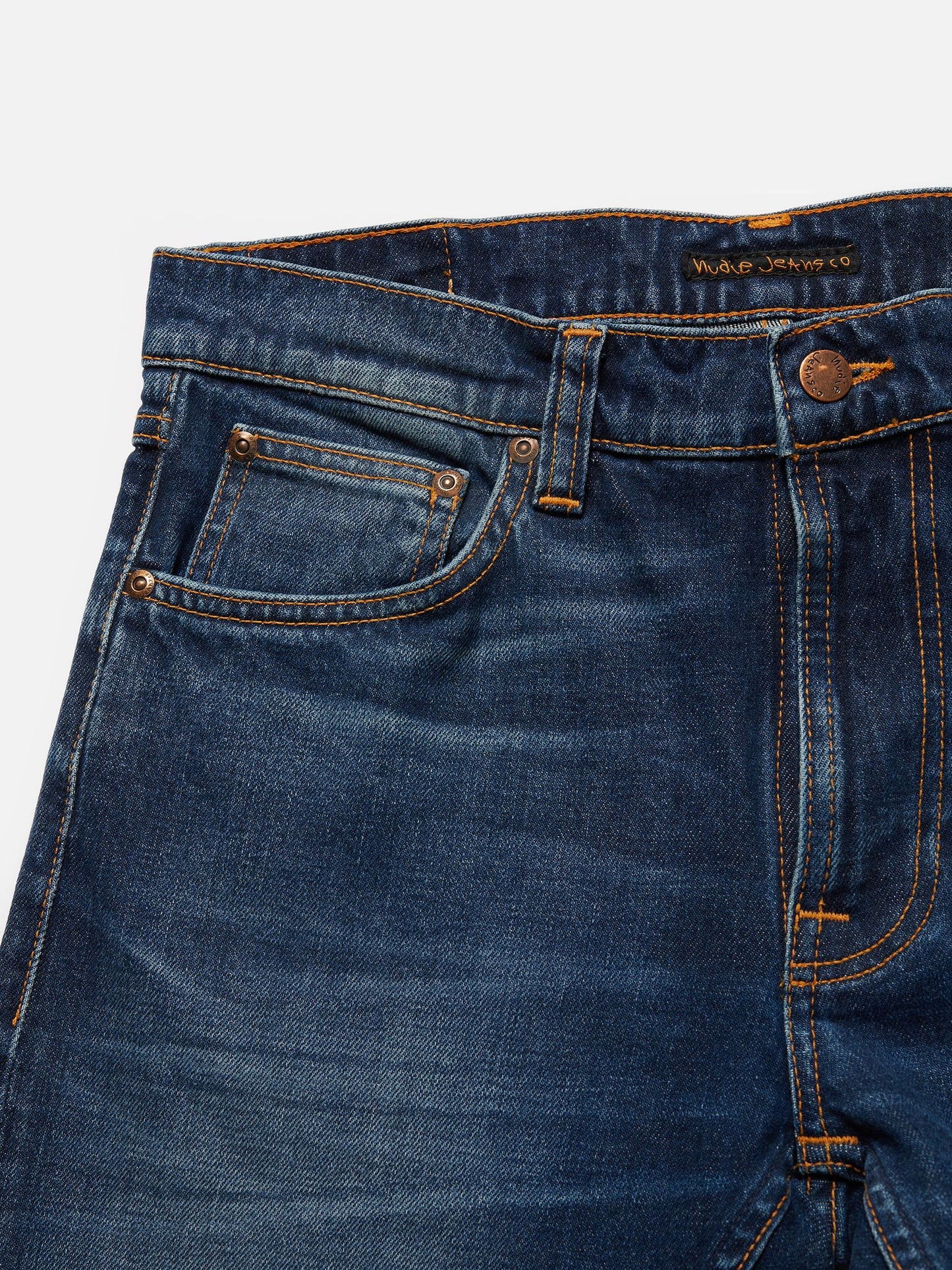 lean dean troubled sea nudie jeans nudiejeans denim stretch slim fit tapered fit 