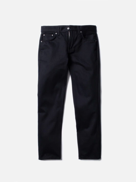 nudiejeans jeans nudie denim gritty jackson raka jeans regulat fit dry ever black svarta jeans svart
