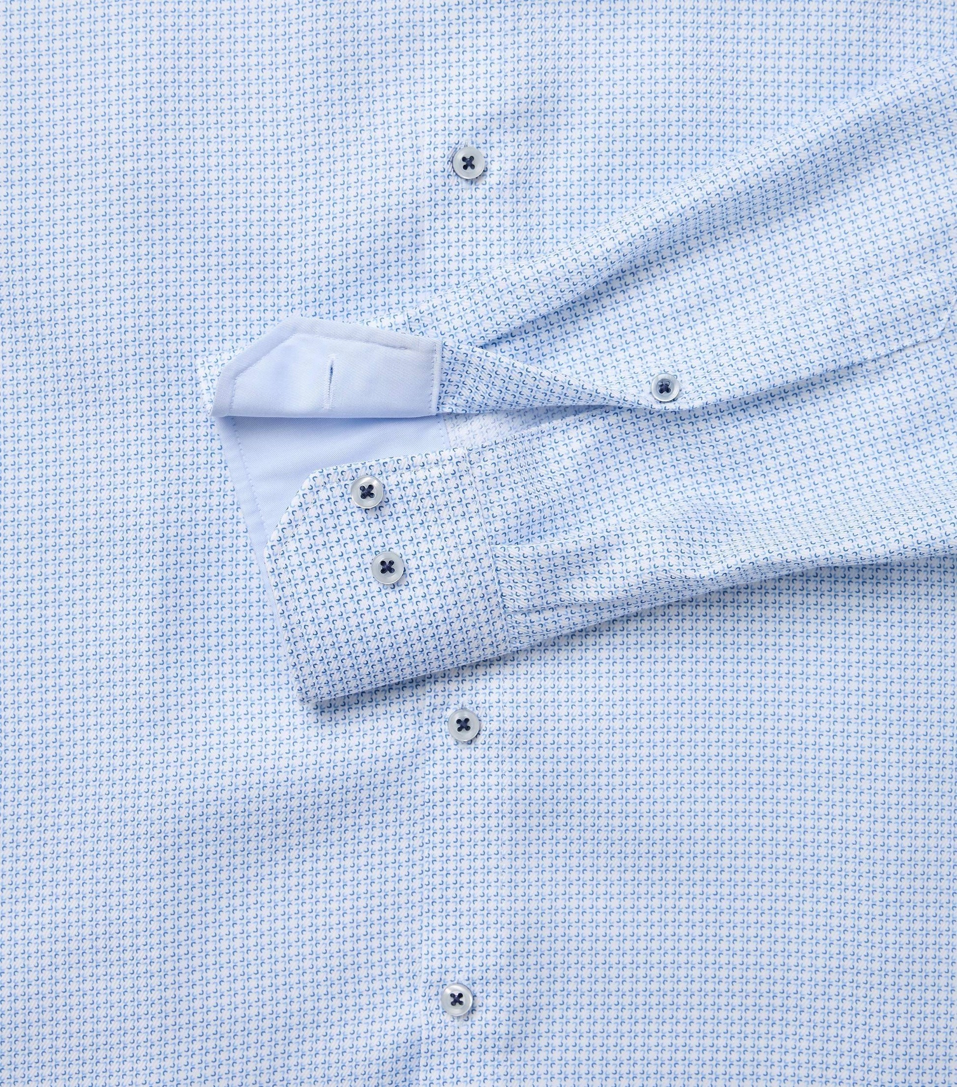 skjorta shirt venti modern fit regular fit micro print blå vit blue white kostymskjorta fri frakt stenungsund