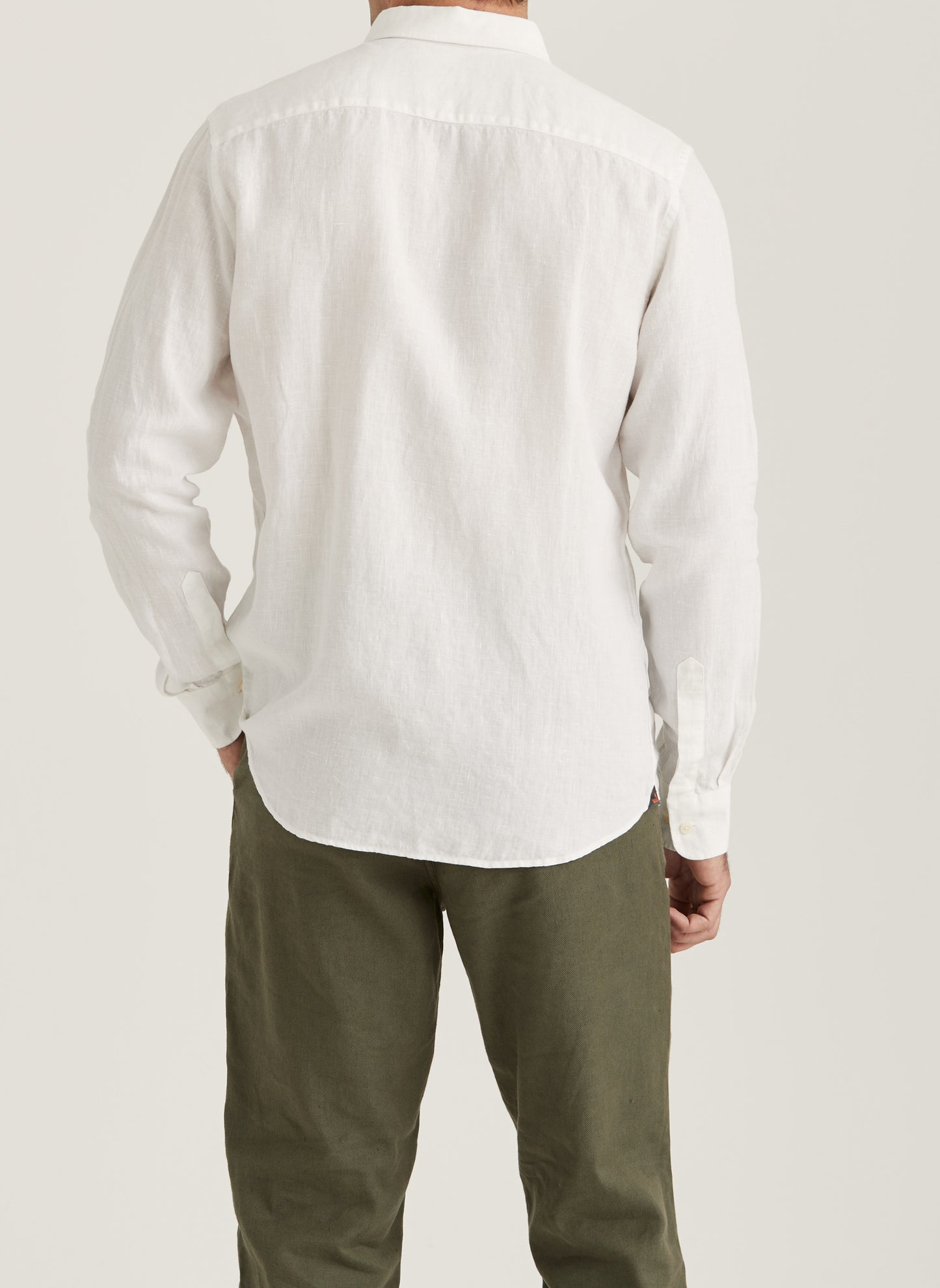 linne skjorta douglas linen shirt linne morris button down sommar sval vit white