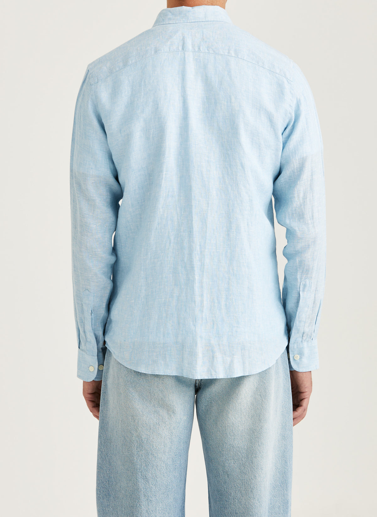 linne skjorta douglas linen shirt linne morris button down sommar blue light blue blå