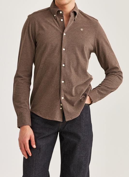 skjorta shirt morris camden pikè shirt button down brun brown