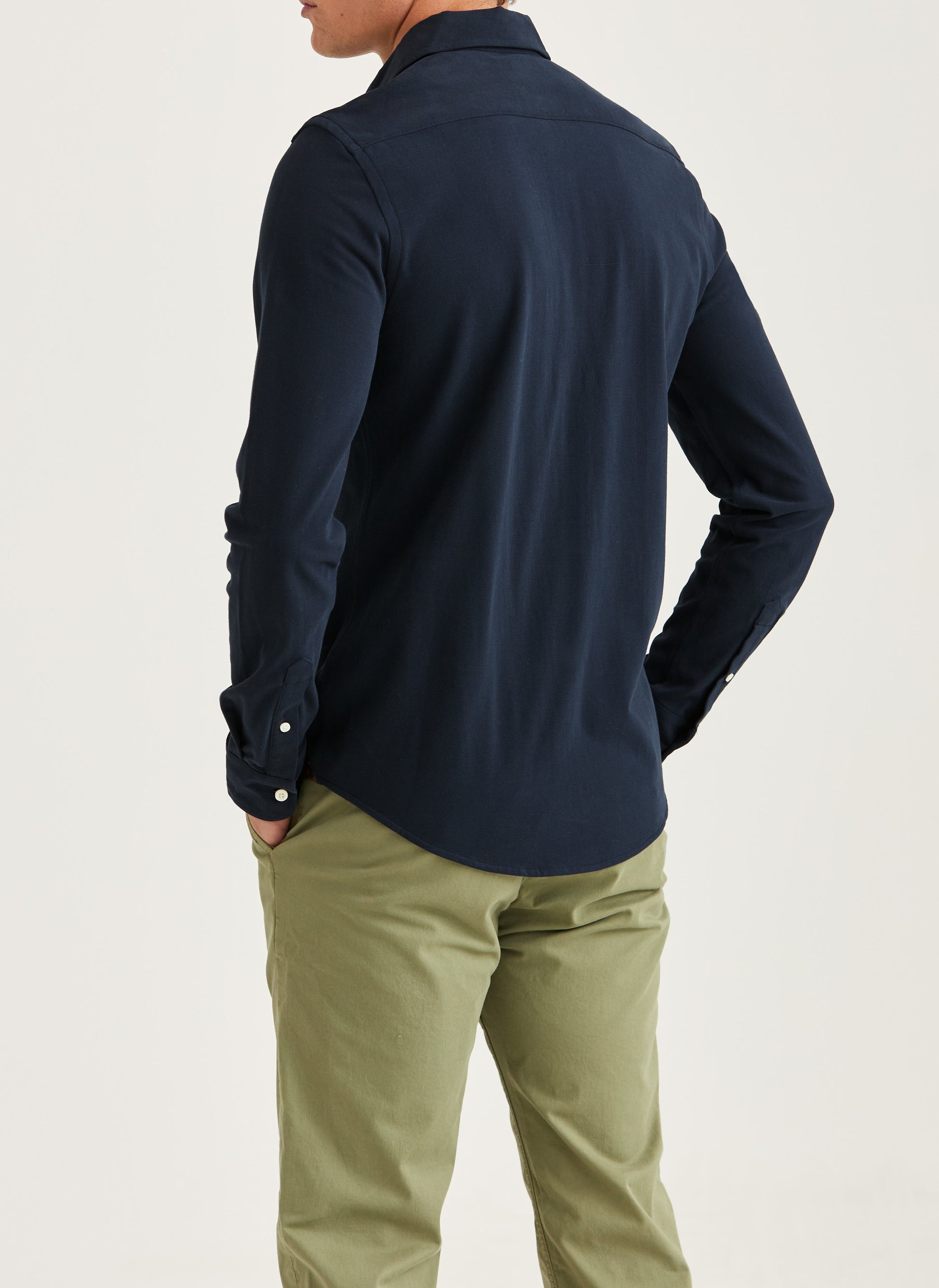 skjorta shirt morris camden pikè shirt button down old blue blå navy