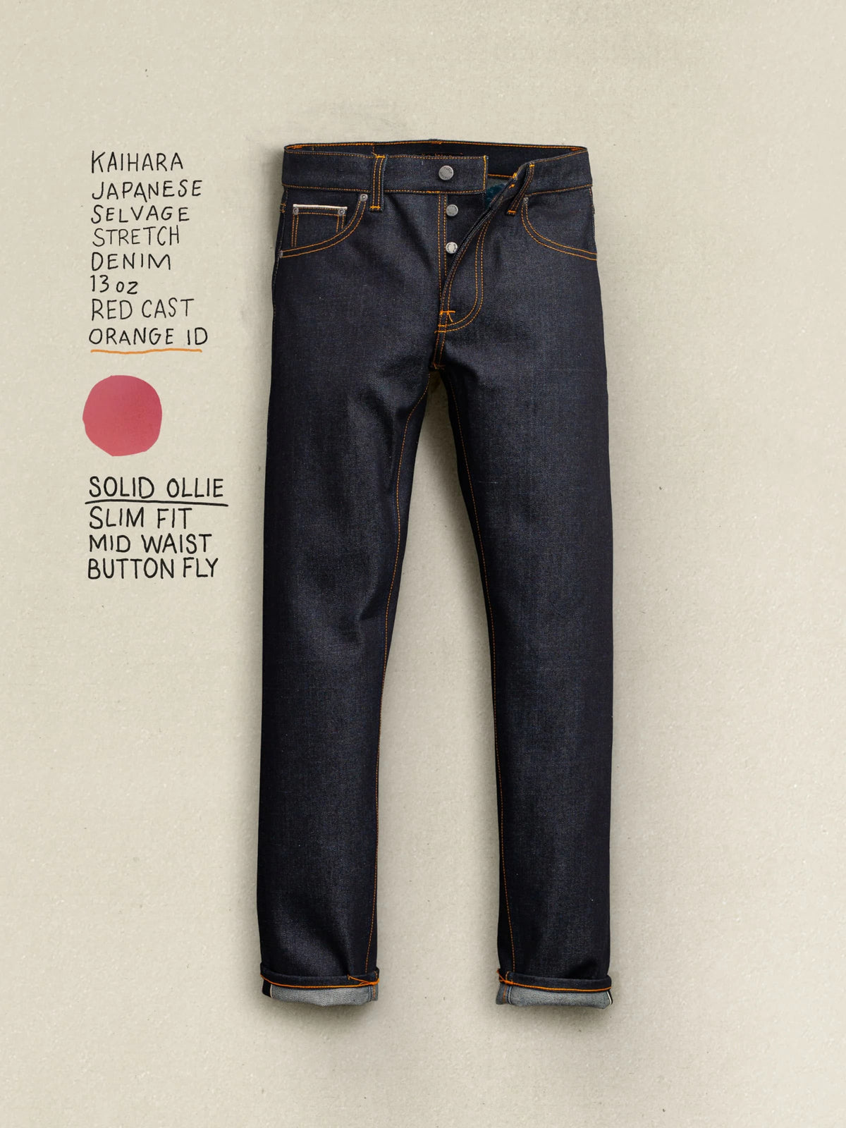 Solid Ollie Dry Japan Selvage