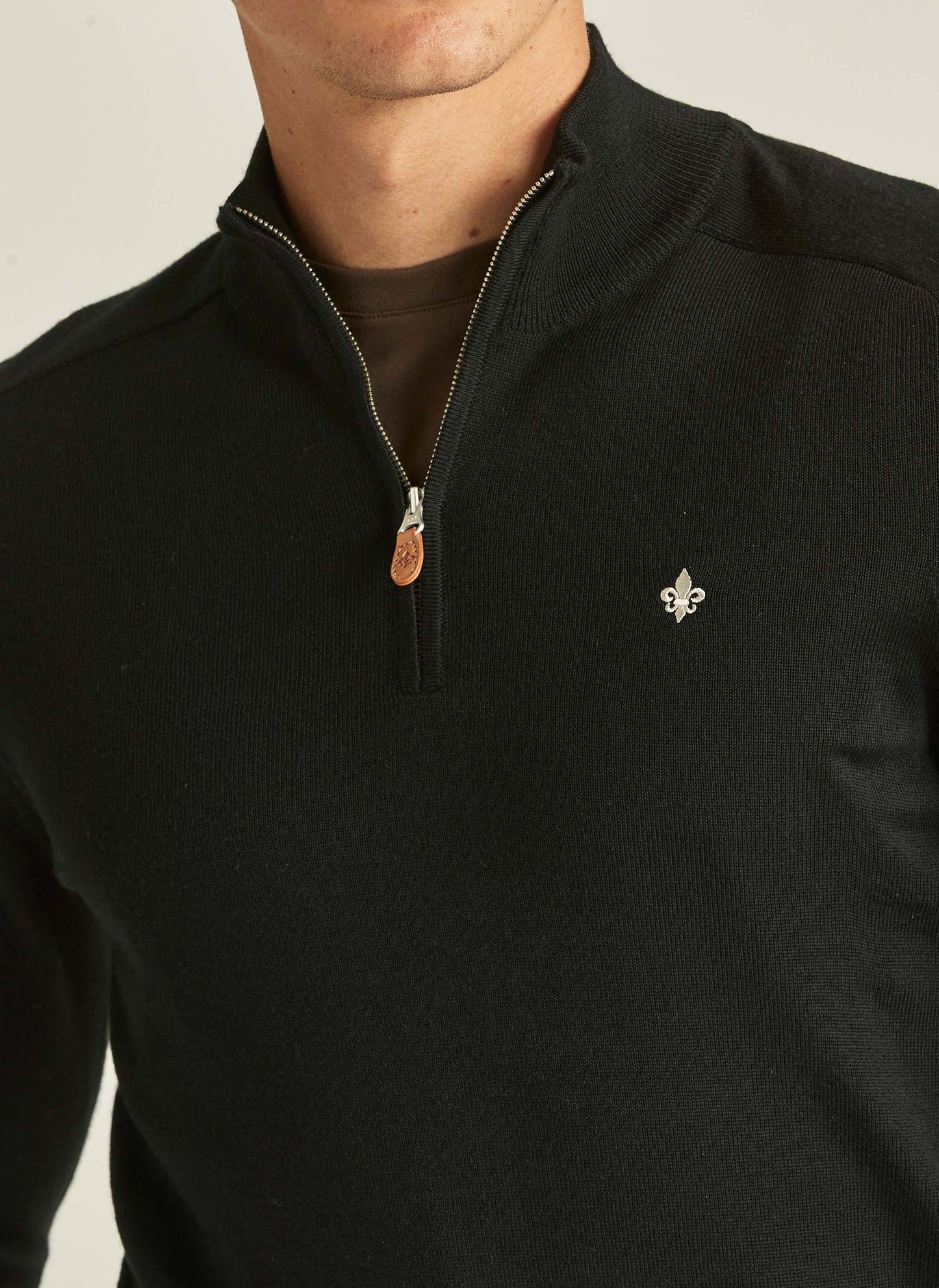 Merino John Zip Black