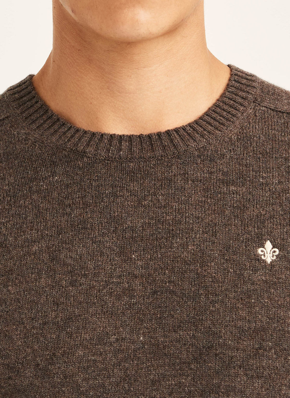 tröja morris heartford sweater merino ull brown brun knit stickad tröja fri frakt stenungsund