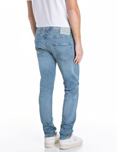 jeans replay hyperflex anbass 914y 996 stretch slim ljusajeans denim