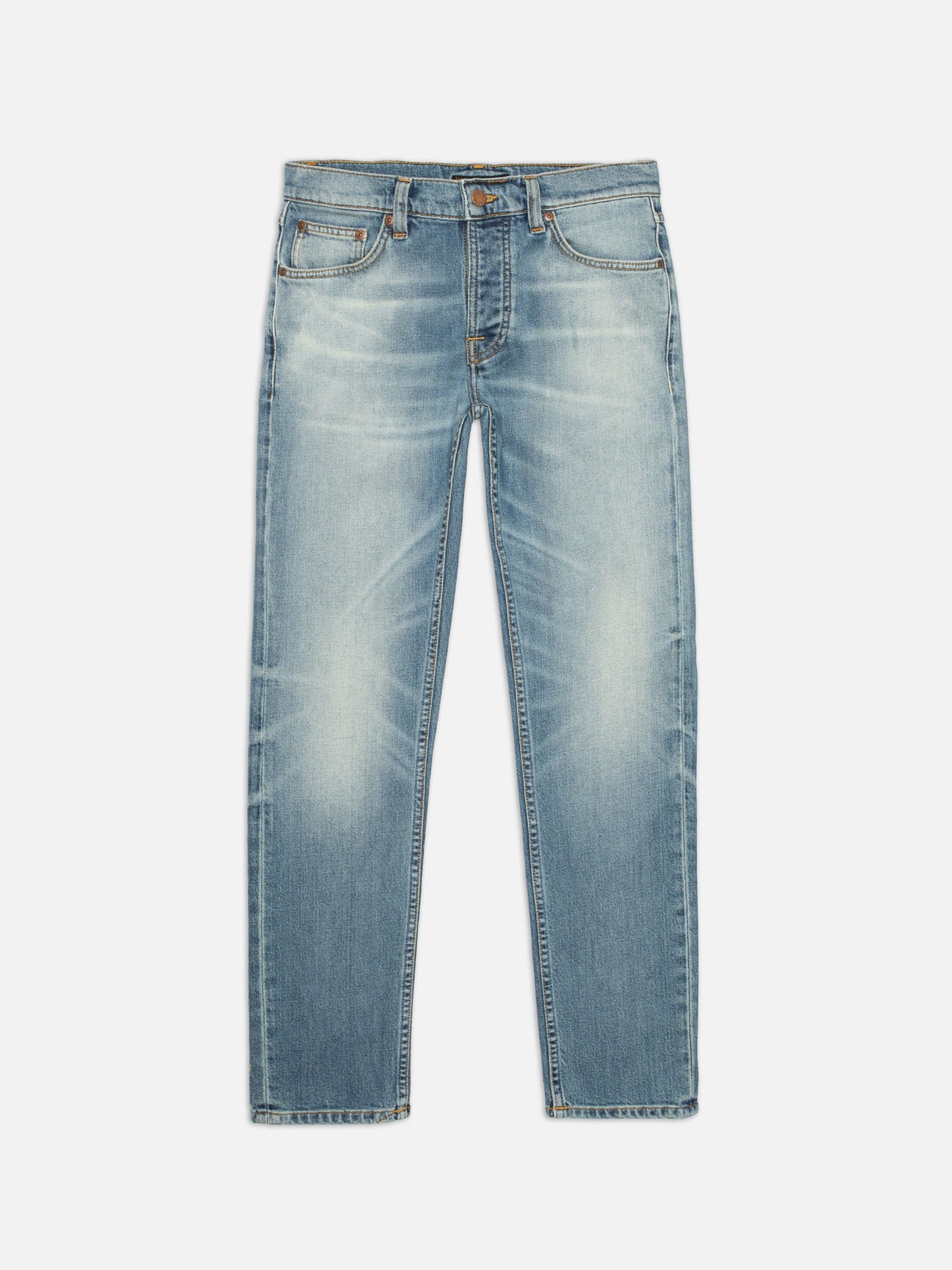 jeans nudie solid ollie salt water nudiejeans denim slim regular stretch ljusajeans ljusa jeans