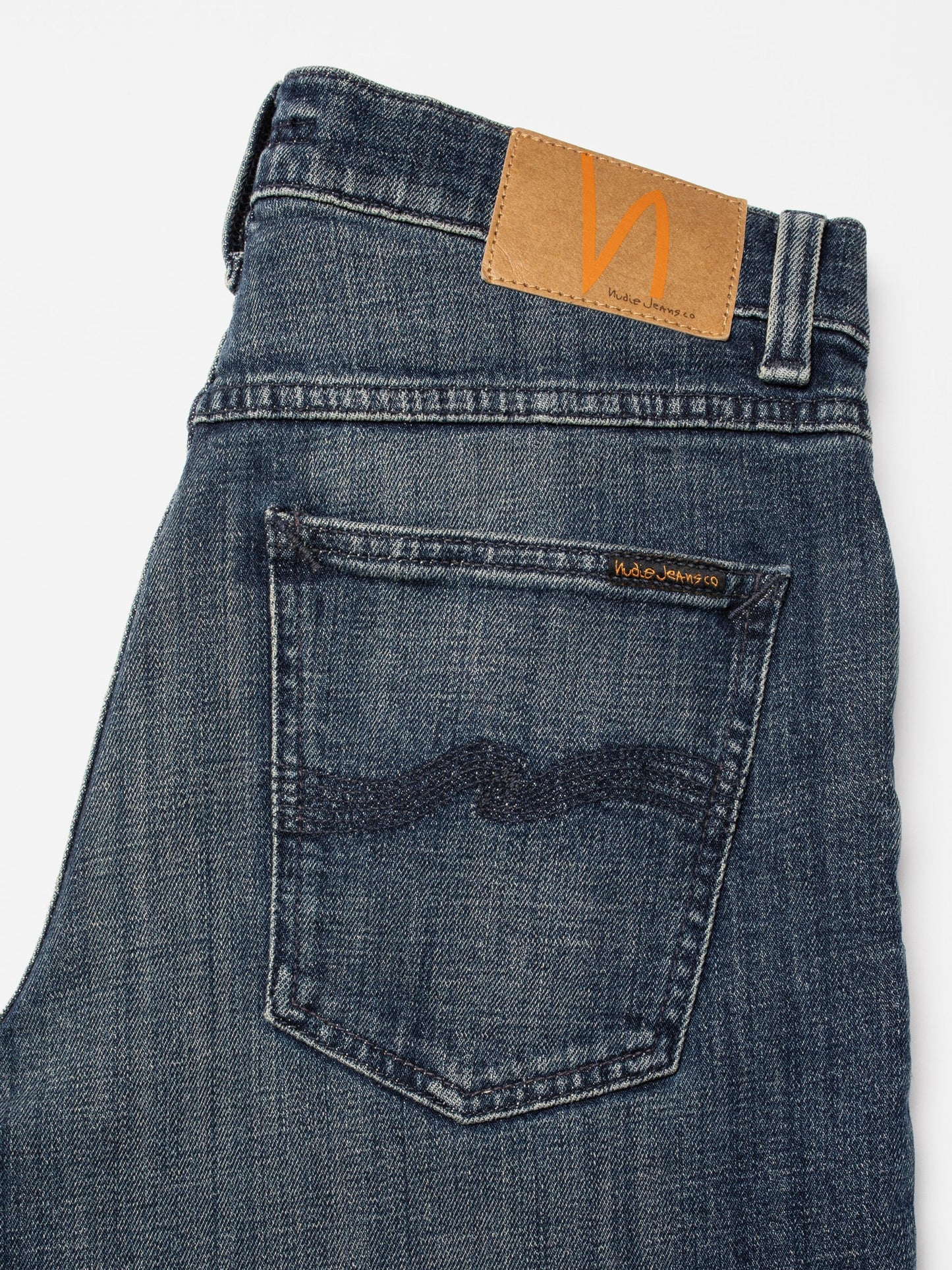 jeans nudiejeans solid ollie nudie jeans denim stretch slim regular fit epic ink knappar fri frakt stenungsund