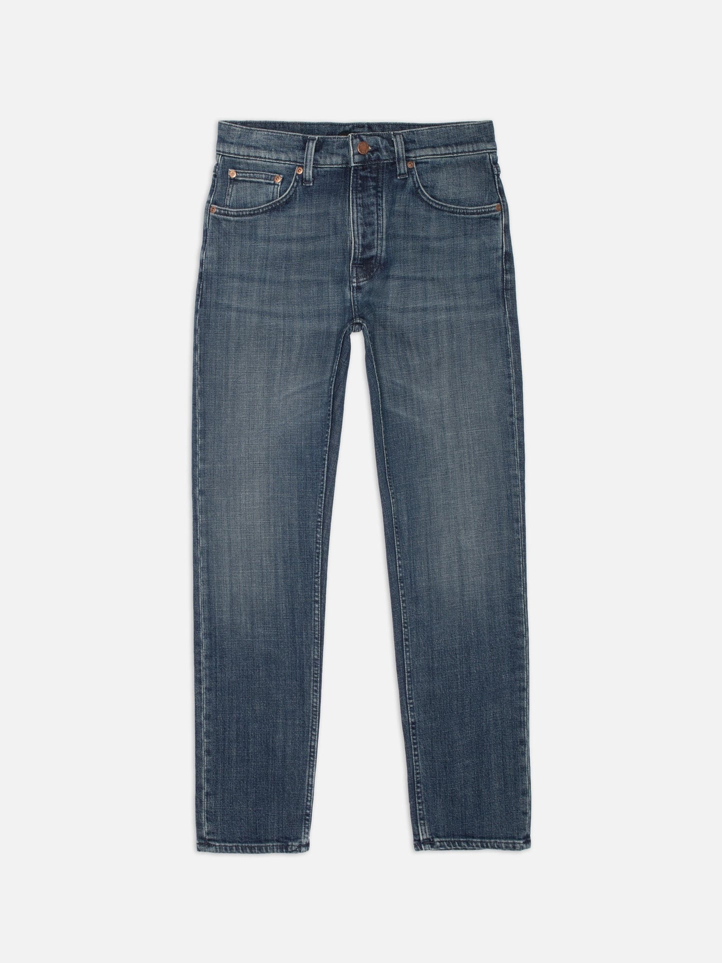 jeans nudiejeans solid ollie nudie jeans denim stretch slim regular fit epic ink knappar fri frakt stenungsund