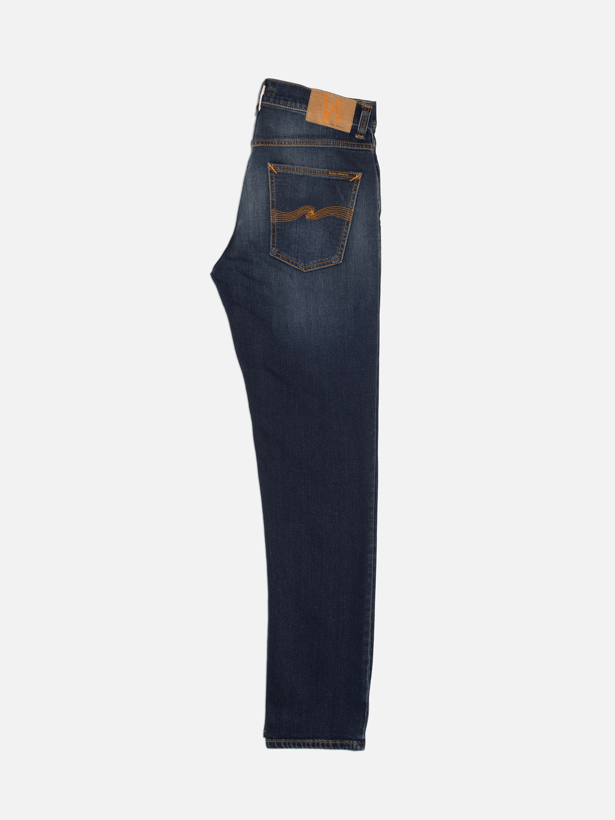 jeans nudiejeans solid ollie nudie jeans denim stretch slim fit regular fit midnight sky knappar fri frakt stenungsund