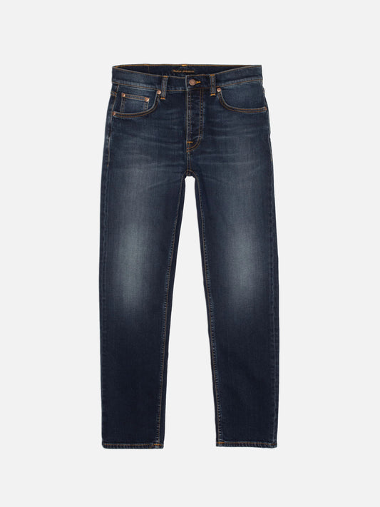 jeans nudiejeans solid ollie nudie jeans denim stretch slim fit regular fit midnight sky knappar fri frakt stenungsund