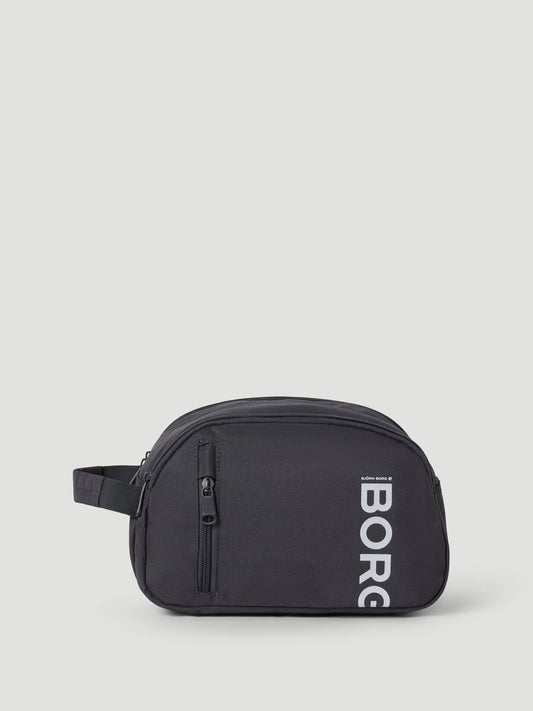 necessär björn borg core wash bag standing asphalt grey grå