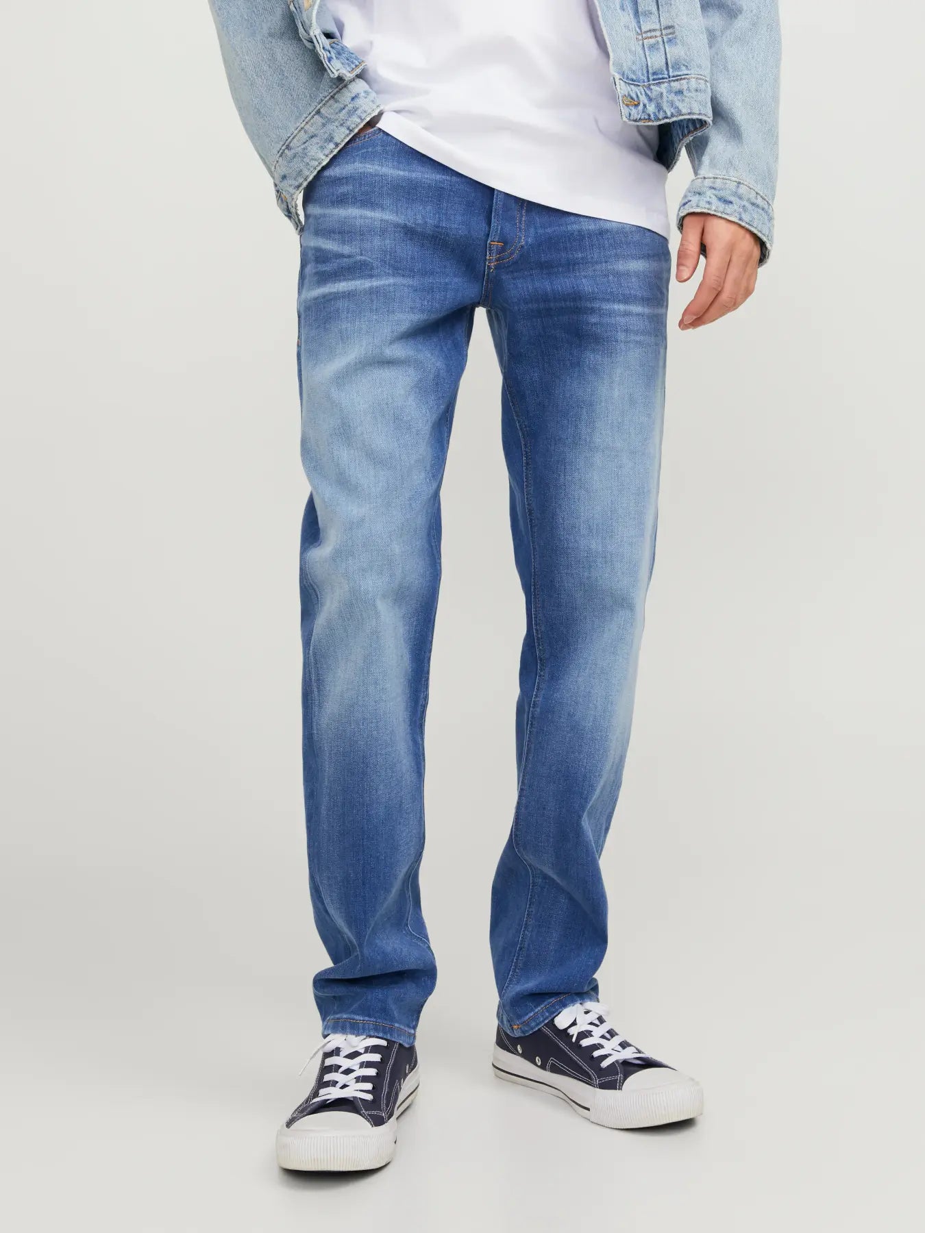 jeans jack&jones jack jones mike original 411 stretch denim ljusa jeans regular fit fri frakt stenungsund