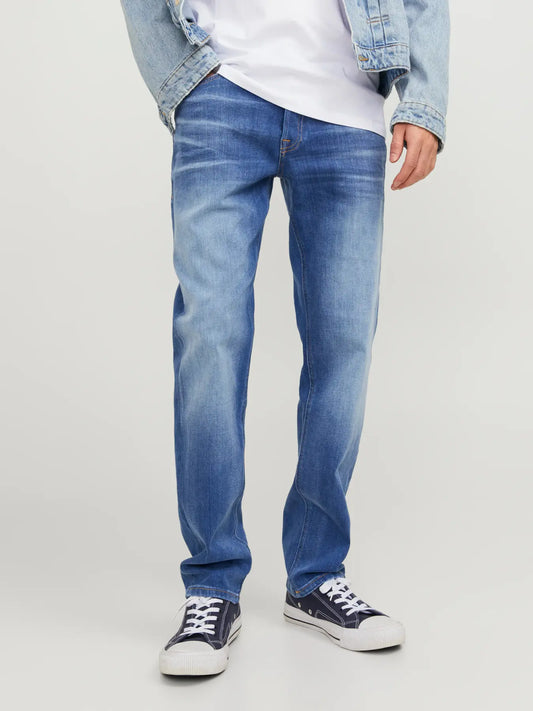 jeans jack&jones jack jones mike original 411 stretch denim ljusa jeans regular fit fri frakt stenungsund
